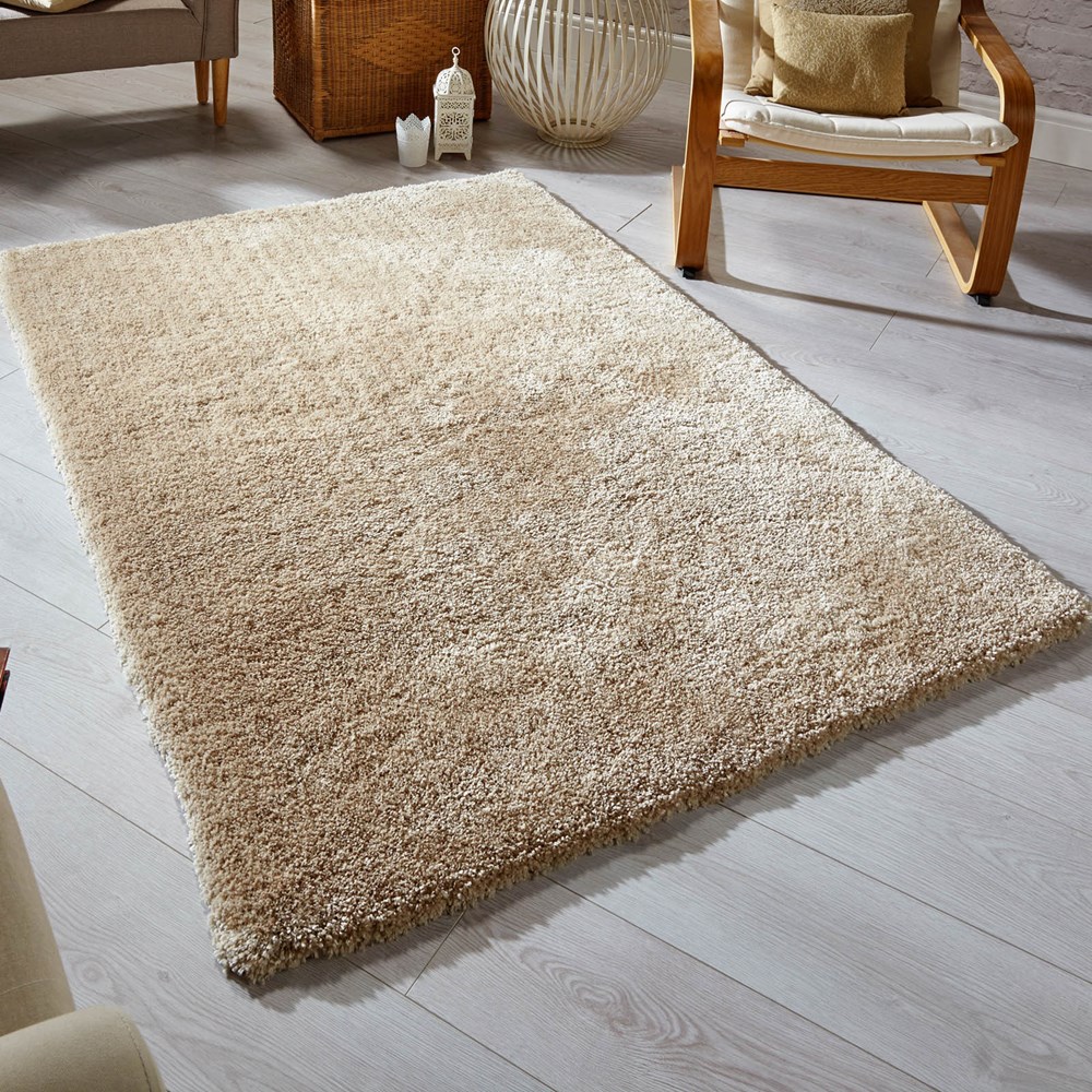 Softness Shaggy Rugs in Mink